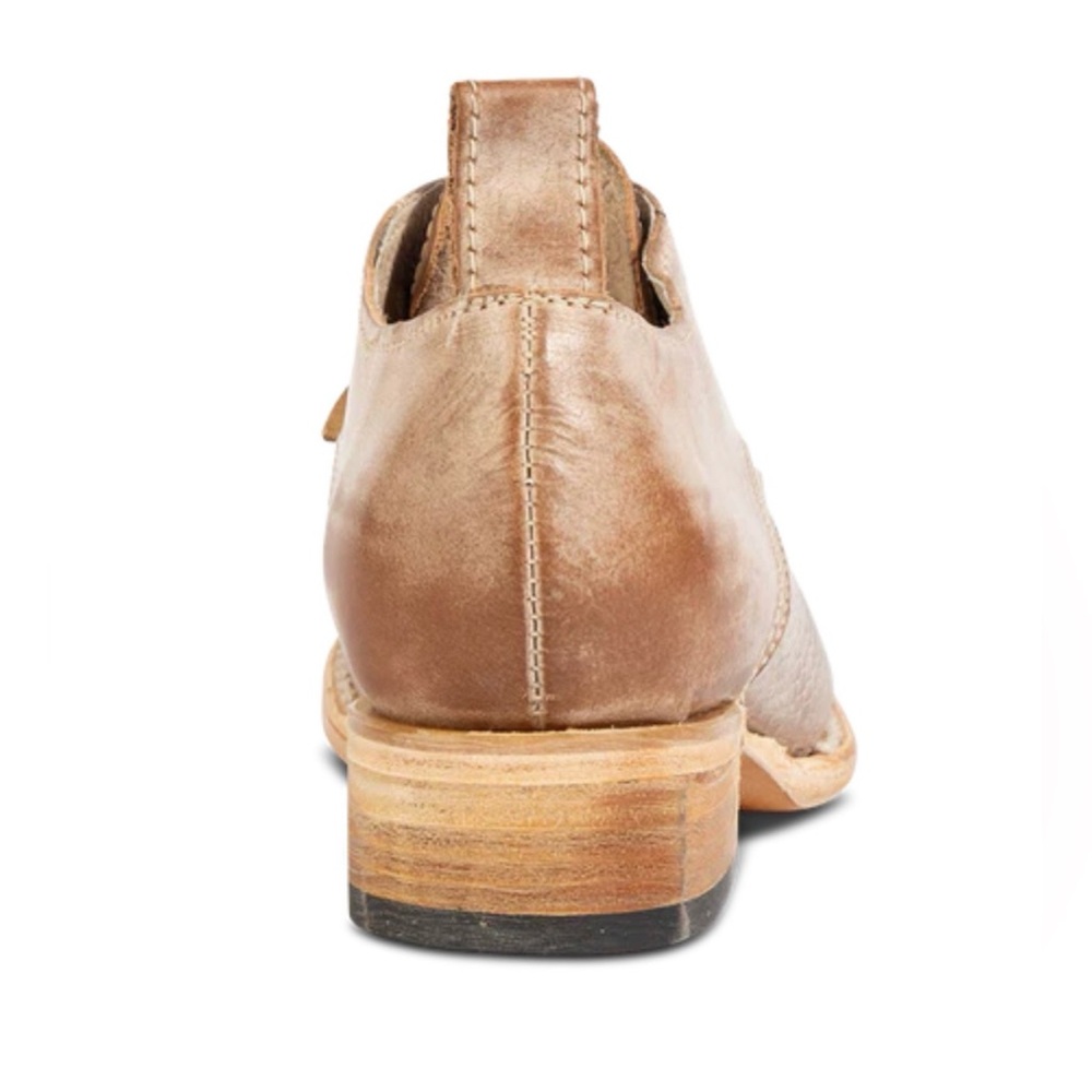 FREEBIRD MABEL Taupe Multi Women's Tan Leather Slip-On Low Heel Shoes - Picture 7 of 16